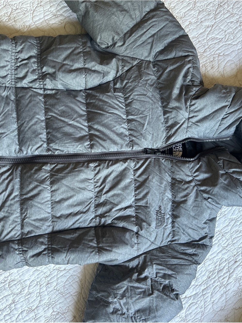 The North Face Heather Gray Women's Quilted Jacket